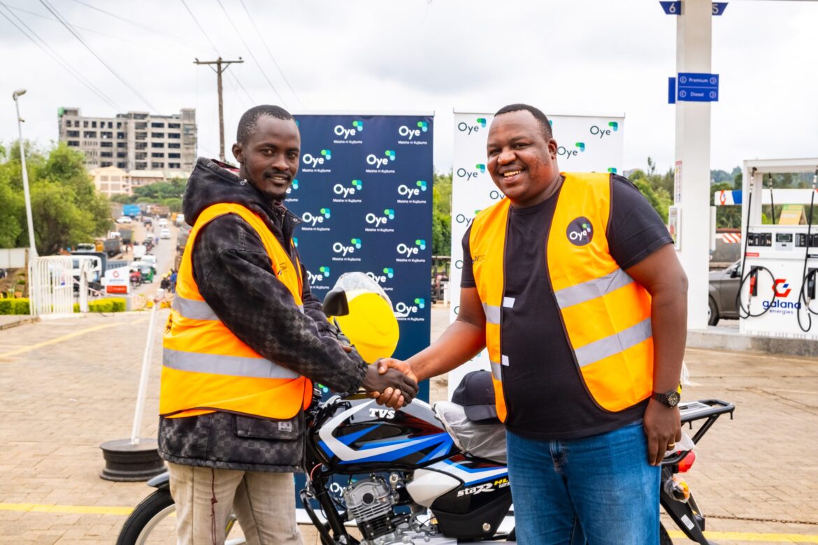 Oye Kenya Awards Stephen Kimakon New TVS,Motorcycle